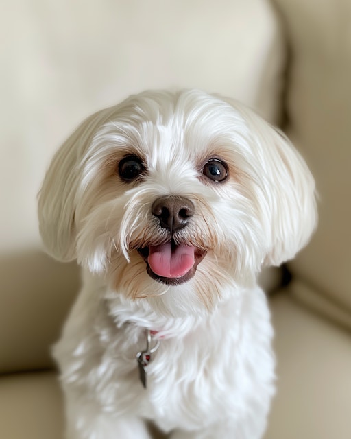 Groomed dog portrait